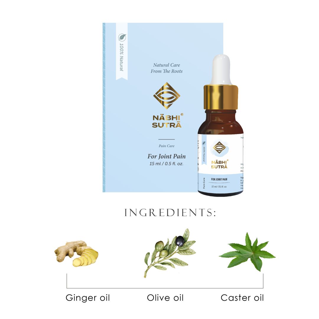 Joint Pain Remedy - Belly Button Oil | With Goodness of Castor & Ginger Oil