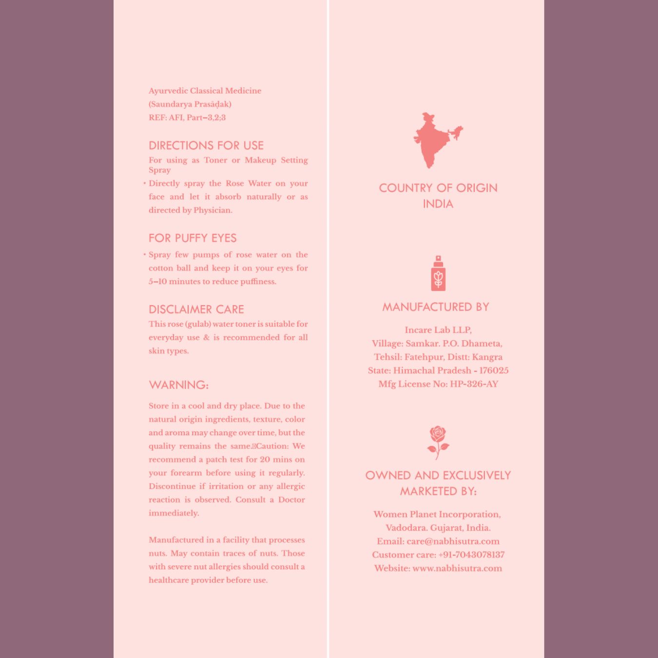 pure rose water adhyay