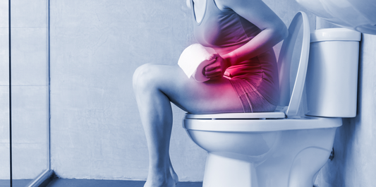 person having constipation 
