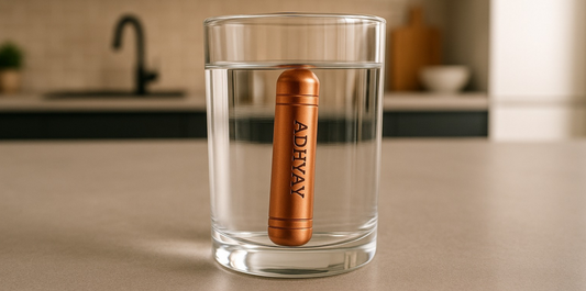 copper stem stored in water