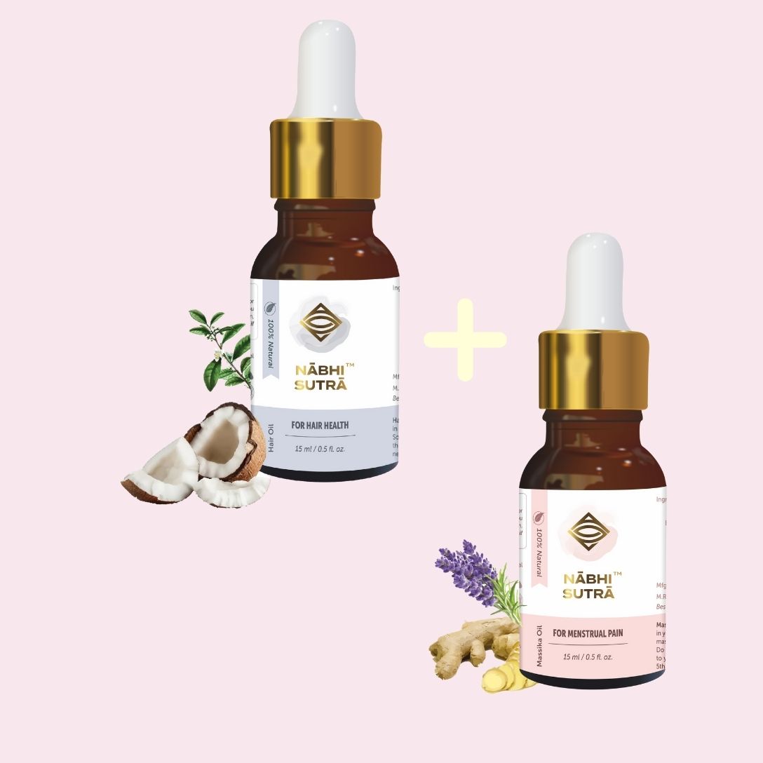 Healthy Hair and Menstrual Pain Relief Belly Button Oils