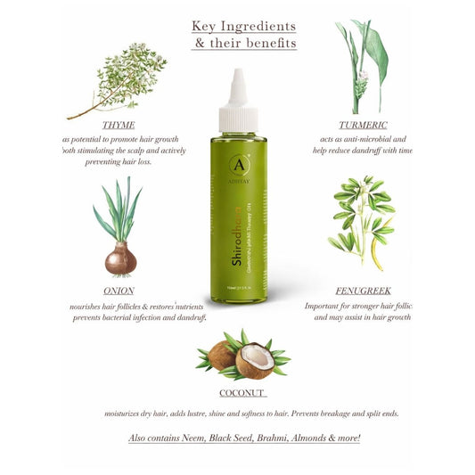 Shirodhara Overnight Scalp Therapy Oil : Covers 8 Weeks Therapy