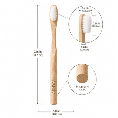bamboo tooth brush white