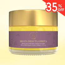 Shata Dhauta Ghrita Skin Repair Emollient | 100 Times Washed A2 Cow Ghee Cream