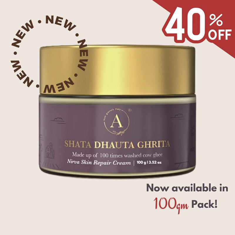 SHATA DHAUTA GHRITA SKIN REPAIR EMOLLIENT | 100 TIMES WASHED A2 COW GHEE