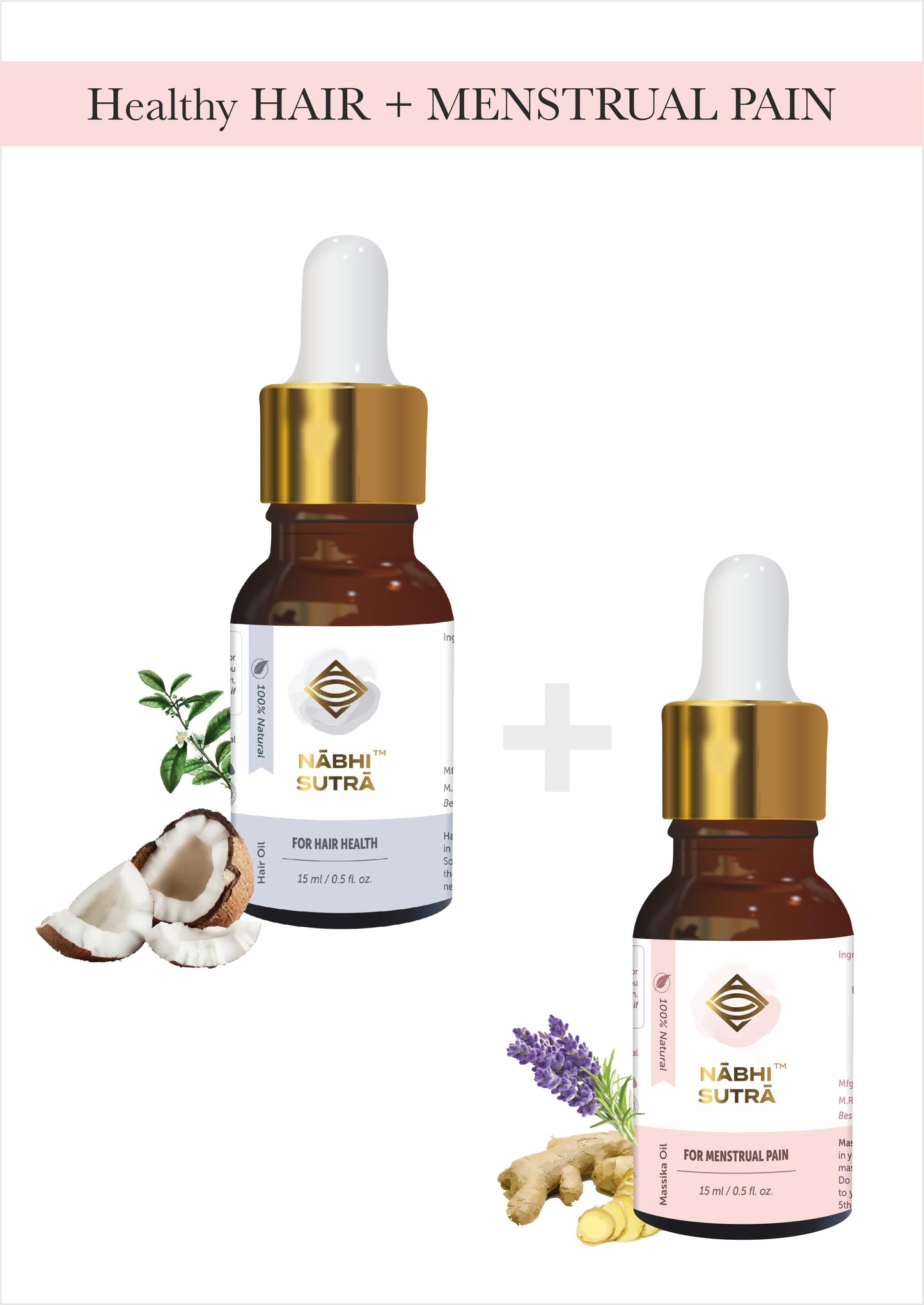 Healthy Hair and Menstrual Pain Relief Belly Button Oils