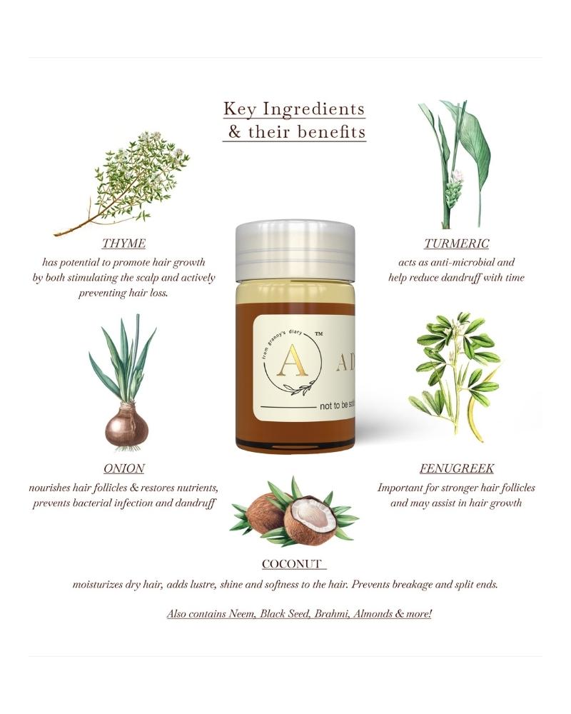 Overnight 6 Week Scalp Therapy Oil : Contains onion oil